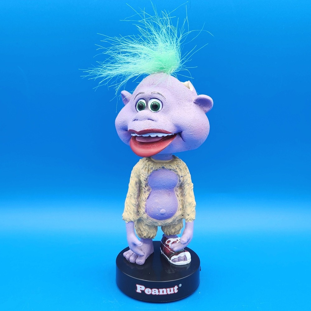 Jeff Dunham Peanut Bobblehead NECA 2013 Purple Woozle Figure Broken Untested